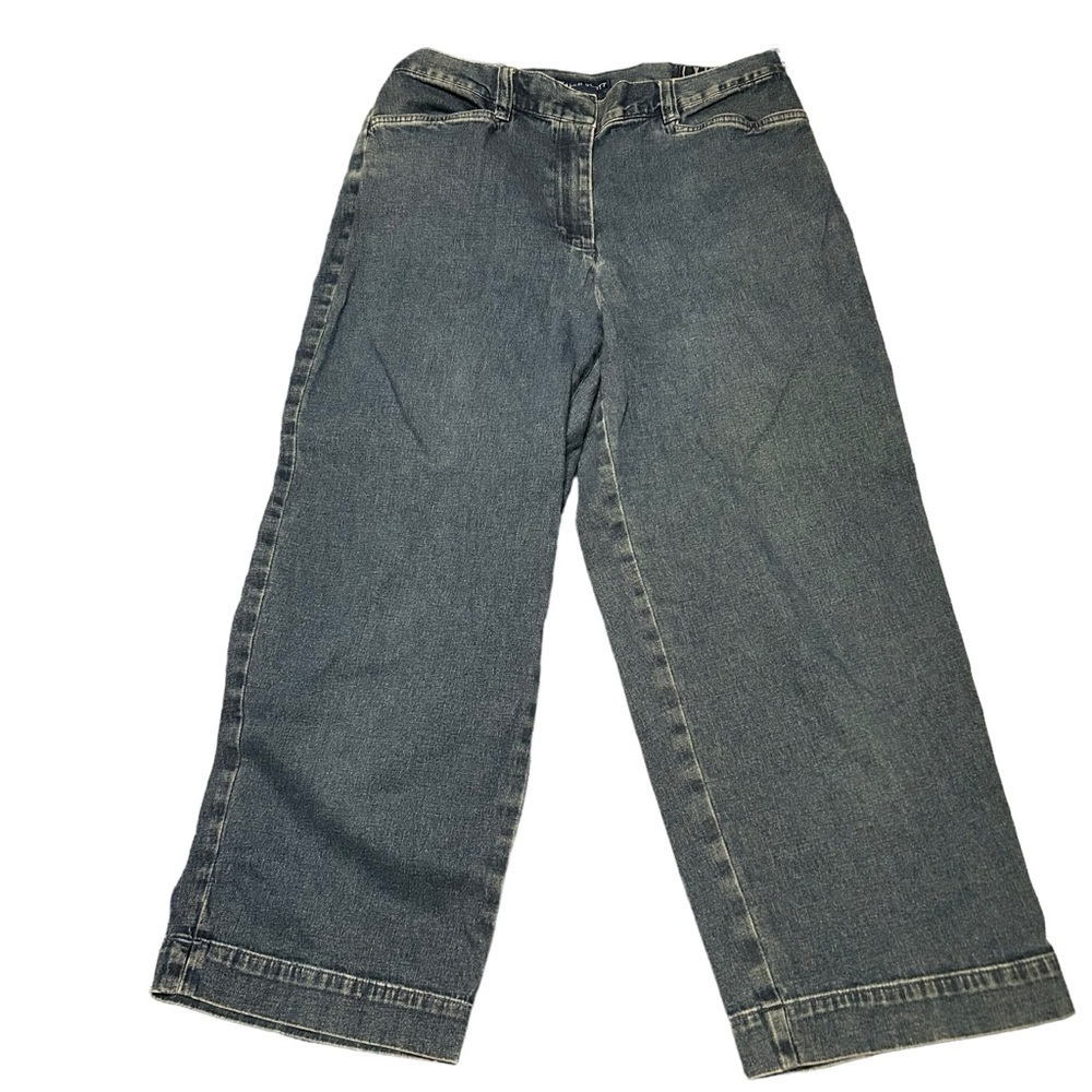 Karen Scott Blue Denim Stretch Capri’s Women’s Size 8